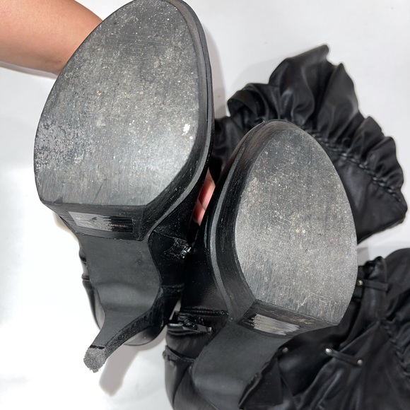 Black ROLIQUE nadara knee high boots size:8 - Picture 4 of 4